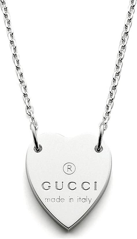 gucci trademark collection|gucci trademark heart necklace.